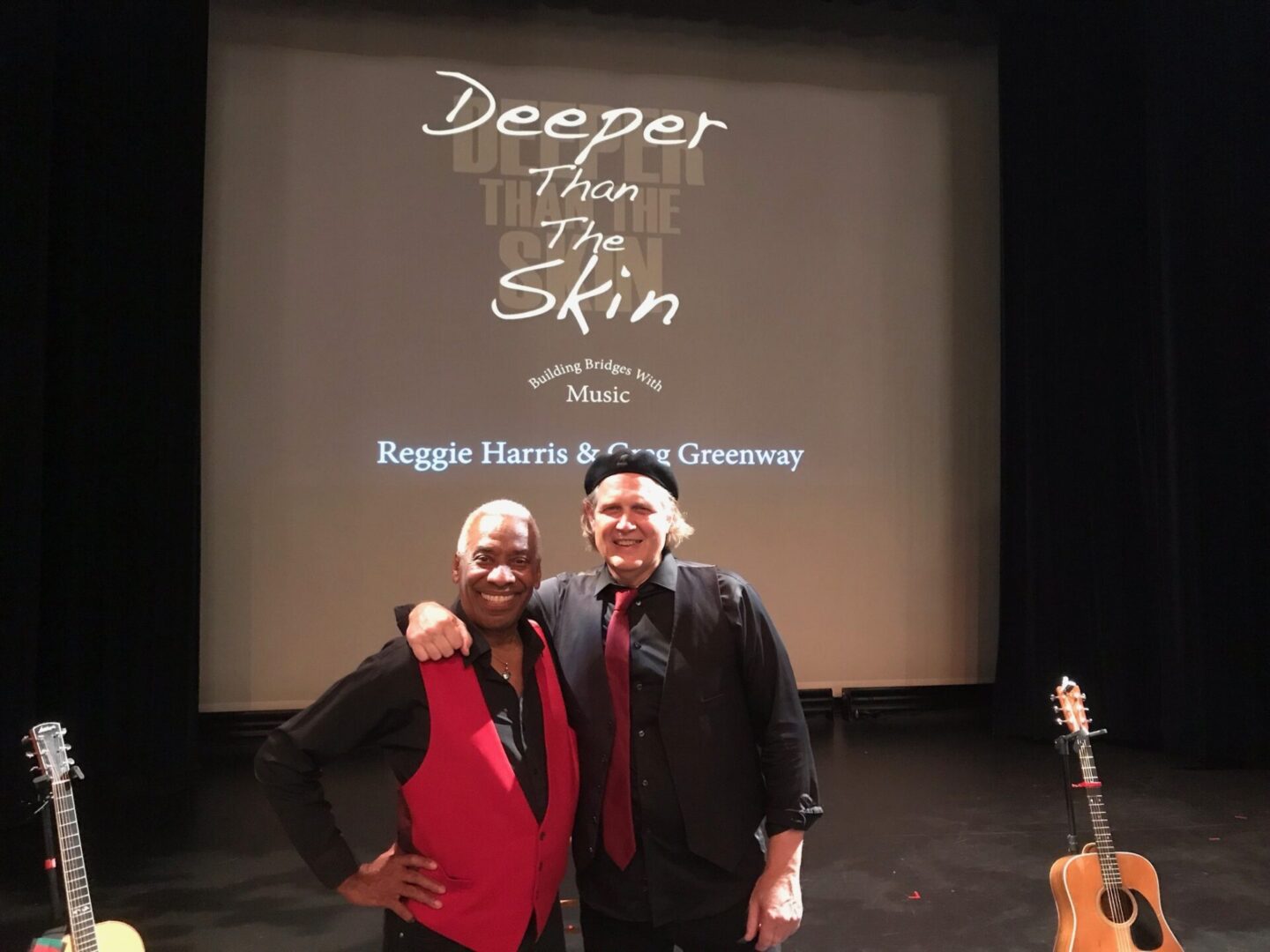 Greg Greenway and Reggie Harris at the Deeper Than the Skin Concert